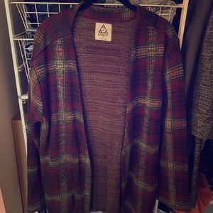 Plaid cardigan